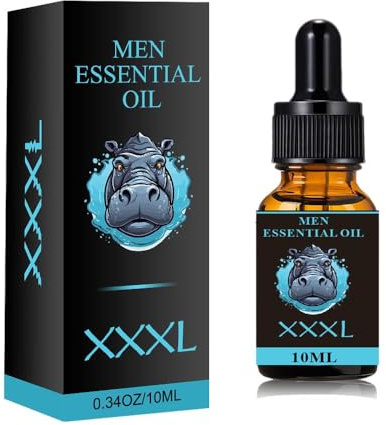 XXXL Penisvergrößerungsmassageöl für Sex und Potenz - Männer Wachstum Plus Size, Schnellere Vergrößerung 10ML (1PC, Black)