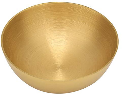 TIKATARER Ciotola in Ottone Puro, Ciotola in Ottone Delicata Ciotola Popolare in Ottone Puro Diametro 3,2 Pollici Ciotole Decorative Fornitura Buddista Utensile per il Culto di Dio e