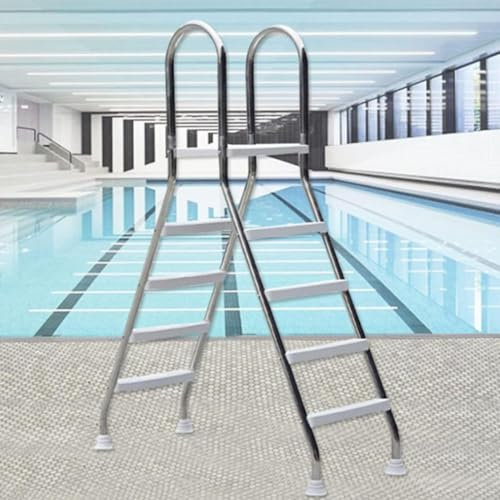 SFSLBFB Escalera para Piscina, Escalera de Acero Inoxidable 304, Escalera de 4 escalones para Piscina elevada, escalones Antideslizantes para Piscina elevada, Capacidad máxima de Carga de 500 Libras