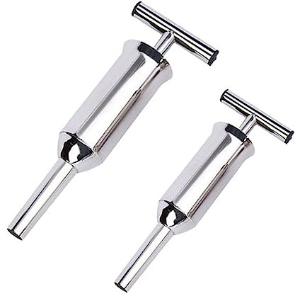 OKUMEYR 2pcs Sausage Stuffer Filling Tubes Funnels DIY Meat Maker Homemade Sausage Tool Filler Tool for Manual Maker