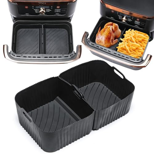 ENSINE Air Fryer Accessories Kit For Tefal Easy Fry Max Digital 5L, Compatible With Philips Airfryer 3000 Series XL 6.2L, Included Silicone Liners,racks, loaf Tins,food Tongs, Paper Liners,gloves.