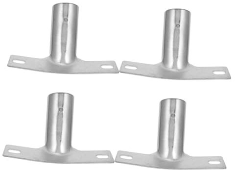 CALLARON 4pcs Pole Adapter for Broom Replacement Broom Head Bracket Handle Tips for Poles Iron Handle Connector for Home Use Floor Cleaning