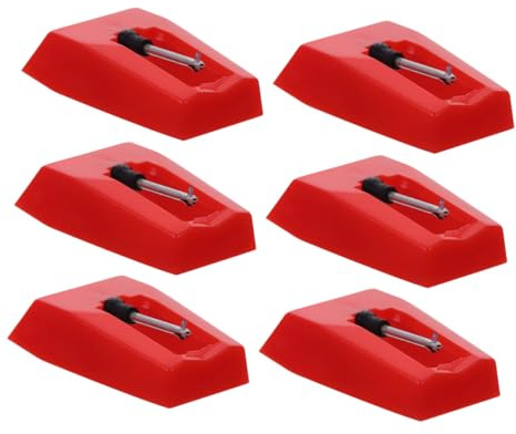 Abaodam 6pezzi Puntine per Giradischi Puntine di Ricambio per Giradischi in Vinile Sostituzione per Parti di Dischi d Epoca per Dischi