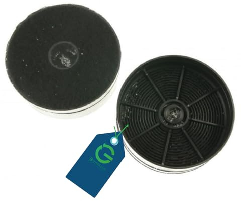 G GRIMALDI - Filtro Cappe Aspiranti a Carboni Attivi Compatibile Faber F23 – Ø 125 mm H 40 mm – Purificazione Aria e Assorbimento Odori – Confezione da 2 Pezzi