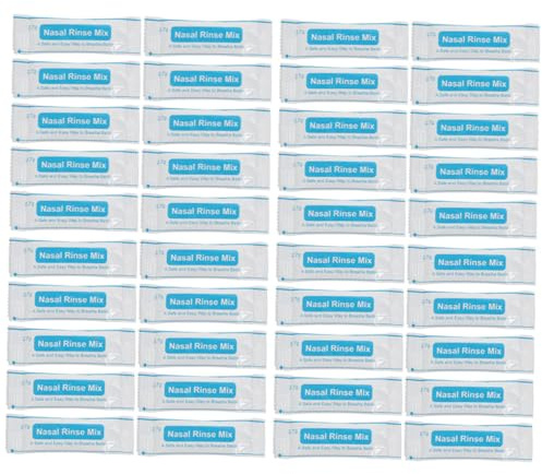 WOFASHPURET 80 pezzi Bustine Sali Nasali Istantanei per Risciacquo Naso Protezione Cavità Nasale Fisiologico Solubile Senza per Lavoratori all Aperto e Uso Quotidiano