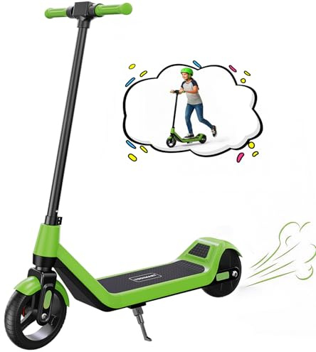 TODIMART E Scooter Kinder, 15 km Reichweite, 6.5 Ultraleicht E Roller Kinder 6-12 Jahre mit Bunte Lichter, LED-Lichter & Display, Elektroroller für Kinder, 3 Geschwindigkeitsmodi (6, 10, 16 km/h)