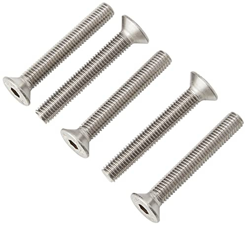 AHCA2 Stainless Steel Socket Countersunk Screw Allen Key Bolts M8 8mm x 55mm (Pack of 5)