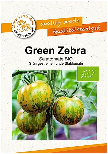 BIO-Tomatensamen Green Zebra, Sortenrar. Salattomate Portion