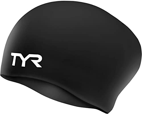 Tyr Silikon Badekappe für langes Haar - Schwarz, Einheitsgröße