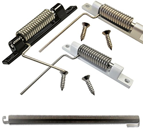 Schliesser, Feder, Federschliesser Fliegengittertür als Ersatzteil oder Zubehör für Insektenschutztür oder Fliegentür Rückholfeder … (Weiß RAL 9016)