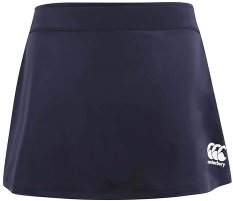 Canterbury Junior Unisex Plain Team Skort | Netball and Hockey | Concealed Shorts Skort, Navy, 6