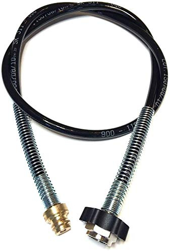 Neues Wasser Group Premium CO2 Adapter-Hochdruckschlauch für Sodastream | Für Anschluss an grössere CO2 Flaschen Kohlensäureflasche | Wassersprudler CO2 Schlauch | Direktanschluss (Länge 1)