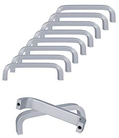 SPDYCESS 10 Stück Aluminiumlegierung Schrank Griff Türgriff Möbelgriffe Zieht Griffe für Kleiderschrank Kommode Schubladengriffe Möbel Türklinken(Bohrlochabstand 64mm)