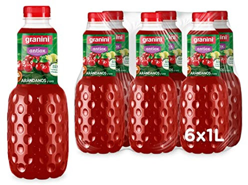Granini - Bebida de frutas Arándanos y Uva a partir de Zumo de frutas Pack 6 x 1L Clásicos Mix