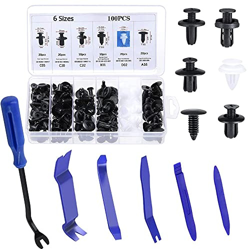 106 Stück Auto Befestigung Clips Universal,Spreiznieten,Befestigung Clips Türverkleidung,Spreiznieten Kunststoff,Auto Befestigung Clips,Befestigung Clips