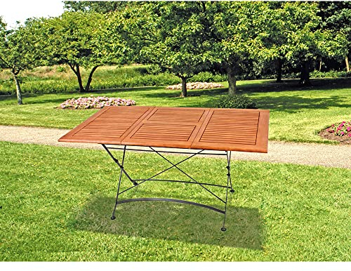 Lomadox Ausziehtisch Tisch Terrassentisch Gartentisch, B/H/T: ca. 100-150/74/90 cm