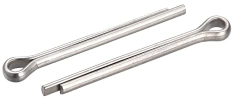sourcing map 60 Stück Splintstift Geteilter Splint Befestigung Edelstahl Clip Sicherungssplinte für Automobil Mechanik 3 mm x 25 mm