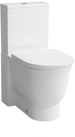 LAUFEN The New Classic Stand-WC Kombination, Tiefspüler, spülrandlos, H8248580000001, Farbe: Weiß