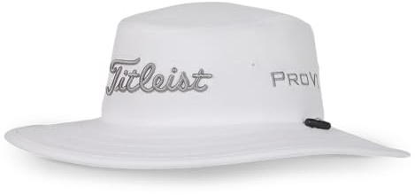 Titleist Golf Tour Aussie Hat, Weiß/Grau, Einheitsgröße