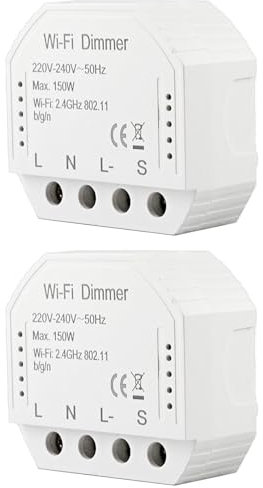 WiFi Smart Lichtschalter Modul, WiFi Smart Curtain Switch Modul, Smart Switch Funktioniert Kompatibel mit Smart Living App Home
