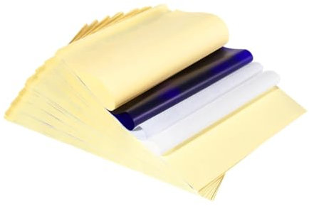 IWOWHERO 25 Blatt Transparentpapier DIY Tattoo Papier Schablonenpapier Zum Tätowieren Schablonenpapier Transferpapier Zum Tätowieren Tattoo Papier Kohlepapier