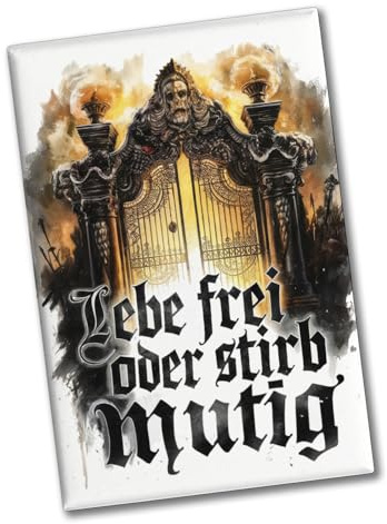 Lebe frei oder stirb mutig Souvenir Souvenir Magnet - Valhalla schöner Kühlschrank-Magnet für Wikingerfans