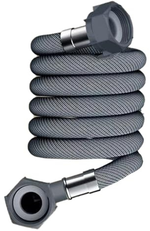 AMENGJ Ablaufschlauch Waschmaschine Zulaufschlauch for Waschmaschine, Flexibler Zulaufschlauch for Geschirrspüler, Verlängerung, gewellter Waschmaschinenschlauchadapter, Biegeschlauch, Ersatz(1m)