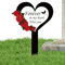 Marcadores de tumbas conmemorativos, decoraciones de tumbas - CIMETERY GRADING 2D Acrílico Stage,Elegantes marcadores de tumbas conmemorativas para el cementerio, el corazón y la forma de cruce para