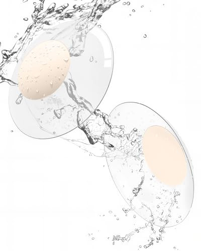 Niidor Nipple Covers Invisible Reusable Pasties Transparent Nipple Covers for Women Silicone Nipple Patches Seamless Ultra-thin Sticky Nipple Cover (Cream,8CM)