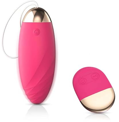 HXLXW Bullet-Vibratoren Mit 10 Modi Vibrator Ferngesteuert Für Klitoris Und G-Punkt Vibro Ei Für Frauen Paare Intimes Sexspielzeug Klitoris Stimulator Vibroei Leise Stark（Rosa）