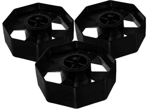 SHINEOFI 3sets Replacement Tape Dispenser Wheel Core for Adhesive Tape Holder Black Smooth Rolling for Office Use