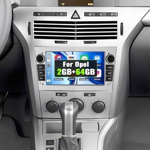 SIXWIN 2+64G Android 13 Radio Coche para Opel Corsa d/Astra h/Zafira b/Meriva con CarPlay&Android Auto&Mirrorlink,7 Pulgadas Pantalla Táctil con Bluetooth/WiFi/GPS/RDS/FM/USB(Silber)