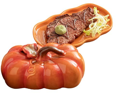 Beurrier avec couvercle, plateau à beurre en forme de , support à fromage de ferme, décoration de table pour Halloween, Thanksgiving, automne, décoration de table en forme de pour