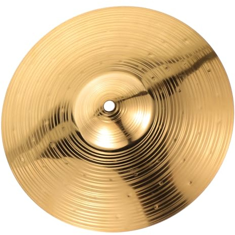 CONGARTENO Platillo de Choque de Latón para Batería de Práctica Diseño Resistente y Duradero para Set de Percusión Jazz y Uso Seguro y Fácil Manejo