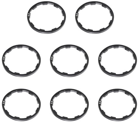 Vdaxvme 8 Stücke Aluminiumlegierungen Fahrräder Tretlagerscheibe Rennrad Schwungräder Naben Spacer Kassetten Spacer Tretlager Ersatz