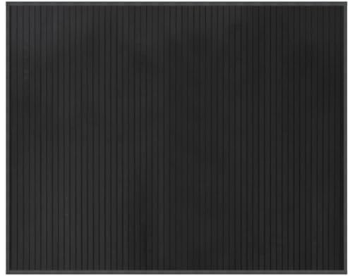 QJBSAVVA Tappeto in bambù, grigio, 80 x 100 cm, moderno, per soggiorno, corridoio e ufficio, fondo antiscivolo e superficie resistente, rettangolare