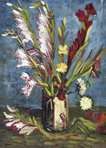 1art1 Vincent Van Gogh Vase Mit Gladiolen, 1886, 2-Teilig Fototapete Poster-Tapete 250x180 cm