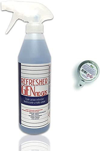 RAMPI Igien Refresher No Gas Soluzione Alcolica 75% Deodorante Disinfettante Spray Per Tessuti Profuma Igienizzante Superfici Ambienti Hotel Auto Uffici 400 Ml