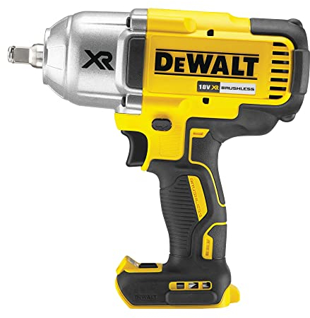 DEWALT - DCF899HNT-XJ - Clé à Chocs XR 18V Li-Ion - Cloueur avec Moteur Sans Balai - Couple Élevé - Entraînement 1,2 - Poignée Ergonomique - 3 Réglages de Vitesse - Malette TSTAK Comprise