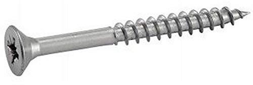 100X Spanplattenschrauben 6x120/60 Teilgewinde Senkkopf Kreuzschlitz A2 Edelstahl