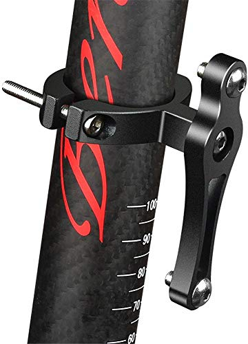 WASAGA Fahrrad-Flaschenhalter, Mountainbike, Rennrad, Fahrrad-Flaschenhalter, Halterung für Lenker, Sattelstütze, Halterung (19 mm - 40 mm, schwarze Halterung)