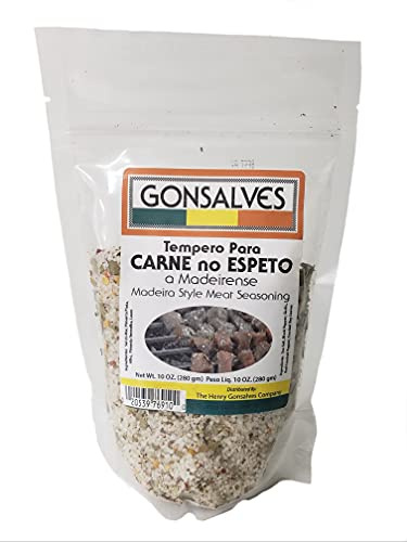 Gonsalves Tempero Para CARNE NO ESPETO - Madeira Style Meat Seasoning Net Wt. 10 oz.