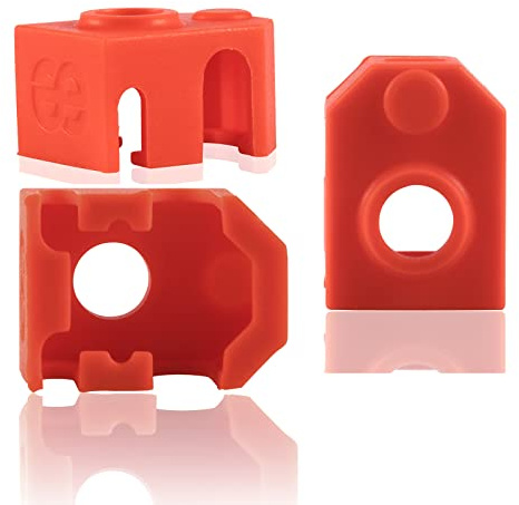 3er-Pack 3D-Drucker Silikonsocken-Schutzhülle, kompatibel mit Phaetus Dragon Hotend Extruder Heizblock (Silikonsocken)