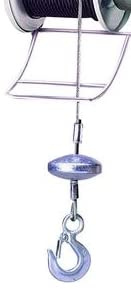 FUNE IN ACCIAIO CON GANCIO LUNG.40ML PER ELEVATORE Ø 6mm PORTATA 300kg