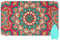 Ironing Mat &Pad Heat Resistant Pads Portable Travel Ironing Blanket Ironing Board Covers 27.6x47.2InchesBoho Retro Green Red