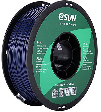 betabots - eSun PLA+ Filament, PLA Plus 3D-Drucker Filament (Blau - Dunkelblau, PLA+ - 1,75mm / 1kg)