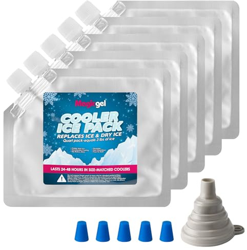 Magic Gel 5er Set Kühlakku für die Lunchbox - 5 Kühlakkus für die Kühltasche - Kühlbox Akku Set groß - Ice Pack Set - Kühlelemente für Kühltasche