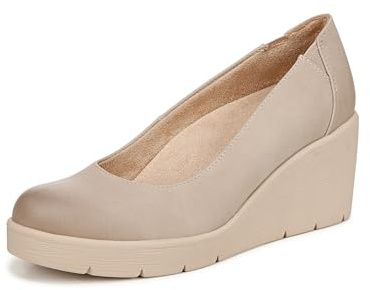 Naturalizer Soul Womens About Time Wedge Casual Shoe Warm Taupe Tan 6.5 W
