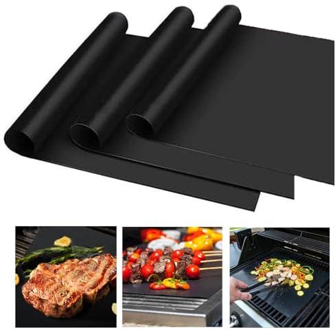 Oven Liner, Reusable Non-Stick Oven Mats, 40cm x 33cm, Set of 2, Teflon Oven Liners for Bottom of Oven,BBQ Mats,Baking Mat, Oven Protector Sheets