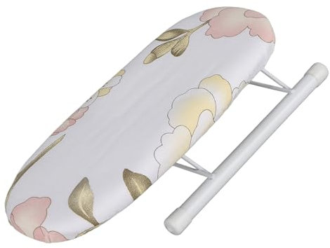 Tavolo da Stiro, ASSE da Stiro da Tavolo Resistente alle Alte Temperature per la Casa in Viaggio (peonia)